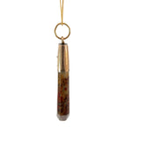 Vintage Agate Drop Pendant in 9ct Yellow Gold