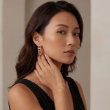 Anchor Solid Link Dangle Post Earrings