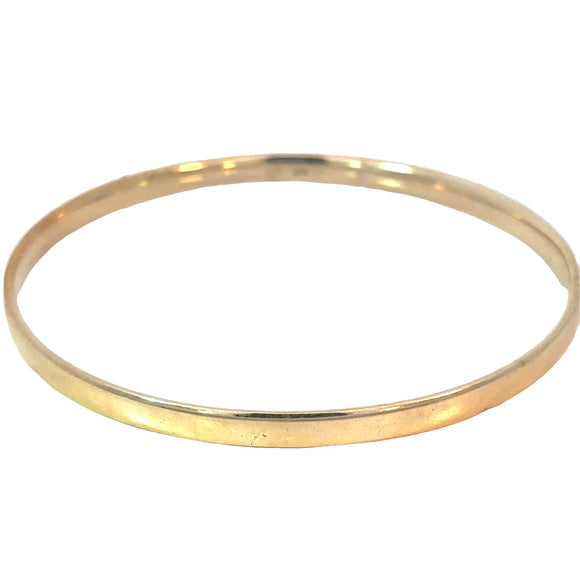 Solid Bangle in 9ct Yellow Gold