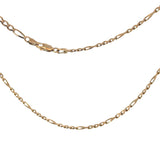 Figaro Link Necklace in 9ct Yellow Gold