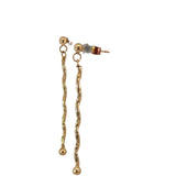 Long Twist Drop Earrings