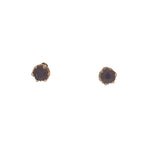 Garnet Gold Stud Earrings