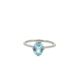Oval Blue Topaz Ring