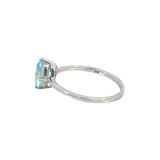 Oval Blue Topaz Ring