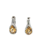 Pear Shaped Citrine Earrings