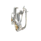 Pear Shaped Citrine Earrings