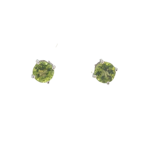 Peridot Stud Earrings