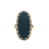 Vintage Black Onyx Mourning Ring
