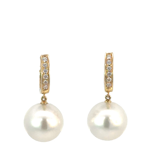 Autore South Sea Pearl Diamond Earrings