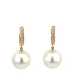 Autore South Sea Pearl Diamond Earrings
