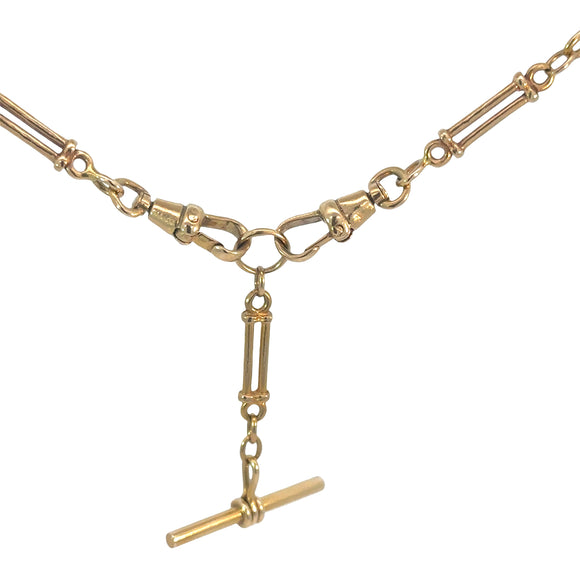 Paperclip Link Fob Chain Necklace