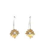Gold Plated Flower Drop Earrings