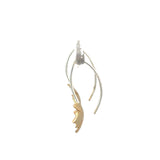 Gold Plated Flower Drop Earrings