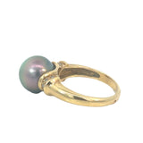 Tahitian Pearl Diamond Ring