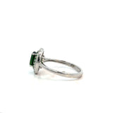 Chromium Diopside Diamond Ring