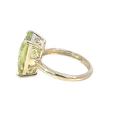 Lemon Quartz Octagonal Dress Ring