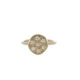 Gold Circle Diamond Ring