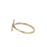 Gold Circle Diamond Ring