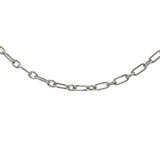 Figaro Paperclip Chain in 9ct White Gold