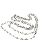 Figaro Paperclip Chain in 9ct White Gold