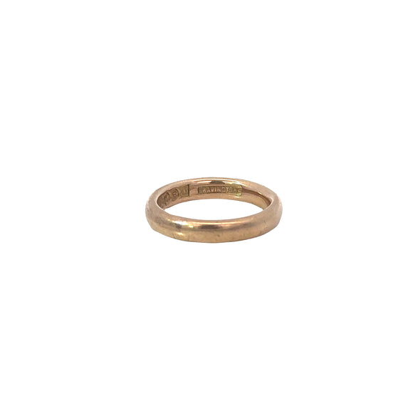 Gold Band in 9ct Yellow Gold