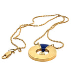 Diamond Lapis Lazuli 18ct Gold Necklace