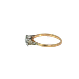 Diamond Two Stone Vintage Ring 18ct gold