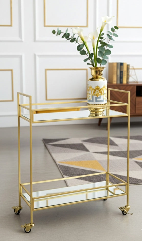 Drinks Trolley - Gold Frame
