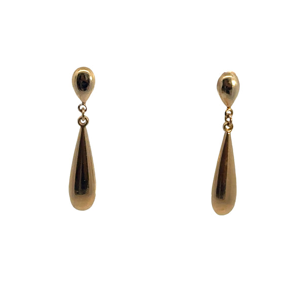 Drop Earrings Yellow Gold 9ct
