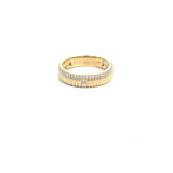 Diamond Gold Patterned Band