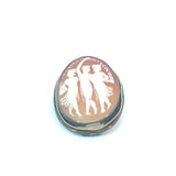 Cameo Three Sisters Pendant Brooch