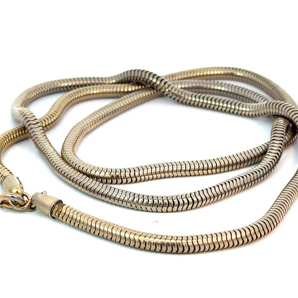 Gold Plated Rounded Snake Chain