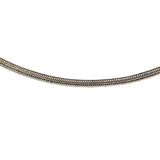 Rounded Snake Chain in Stirling Silver