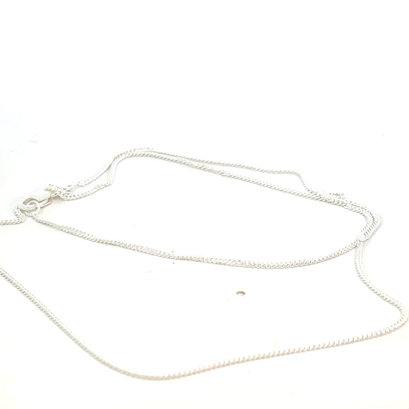 Diamond Cut Curb Chain - 45cm