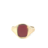 Bloodstone Ring set in 9ct Yellow Gold