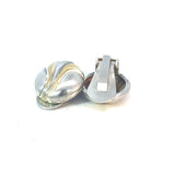 Stirling Silver Two Toned Clip on Earrings