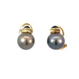 Tahitian Onyx Clip On Earrings