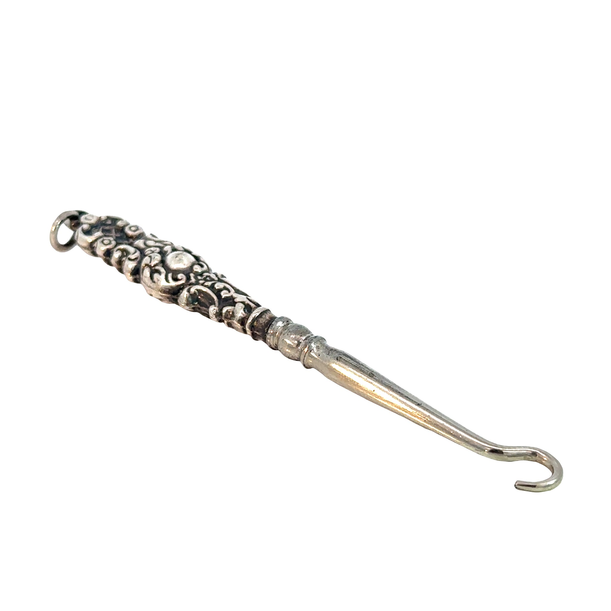 Silver Button Hook – Jems of Remuera
