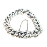 Curb Link Stirling Silver Bracelet