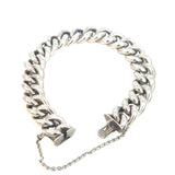 Curb Link Stirling Silver Bracelet
