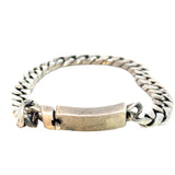 Cuban Link ID Bracelet Stirling Silver
