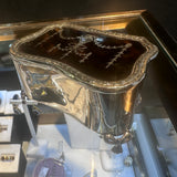 Antique Tortoiseshell Sterling Silver Trinket Box