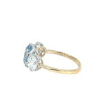 Blue Diamond Trilogy Lab Grown Ring - 5.19 carats