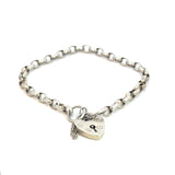 Belcher Locket Bracelet Stirling Silver