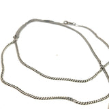 Curb Link Chain in Stirling Silver