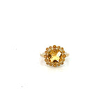 Citrine Cocktail Ring in 9ct Yellow Gold