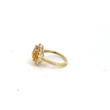Citrine Cocktail Ring in 9ct Yellow Gold