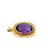 Amethyst Pendant in 9ct Yellow Gold