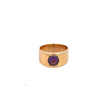 Antique Amethyst Band in 15ct Yellow Gold