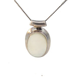 Oval Mother of Pearl Sterling Silver Pendant